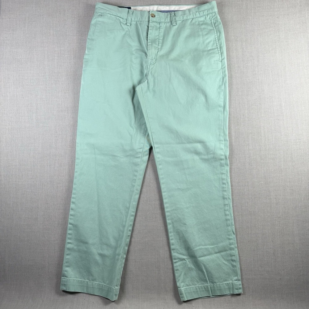 Polo Ralph Lauren Pants Men's 34x30 Mint Green Classic Fit Flat Front Chino